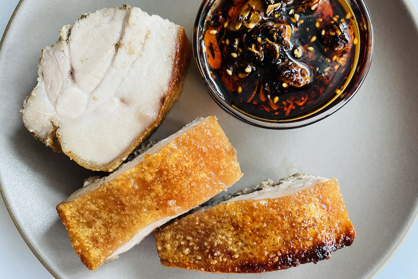 Roasted Pork Belly with Chili Crisp&ndash;Our Place