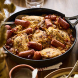 cast iron non toxic ceramic nonstick always pan with sausages