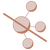 Five interconnected brown circles with a diagonal brown line crossing through the largest central circle, set against a light gray background.