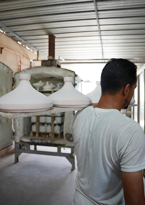 making the tagine behind the scenes