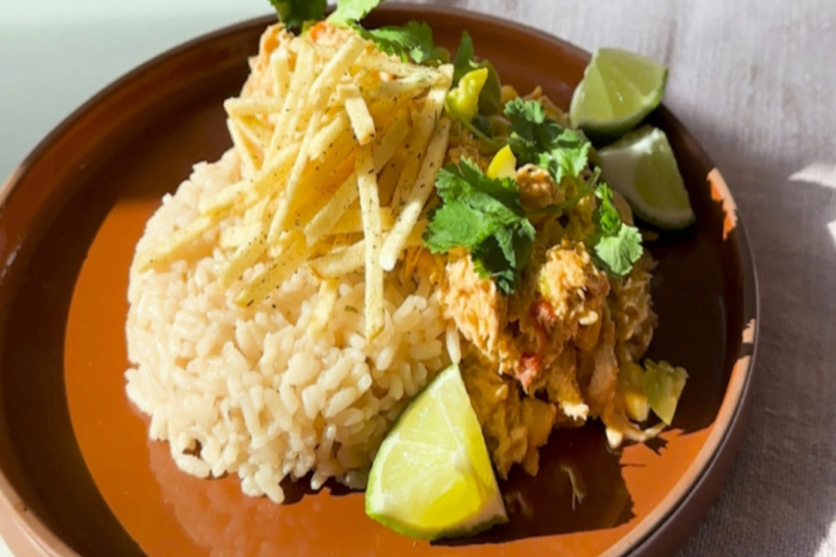 Brazilian Chicken Stroganoff by Your Mama's Kitchen and Camila Alves McConaughey