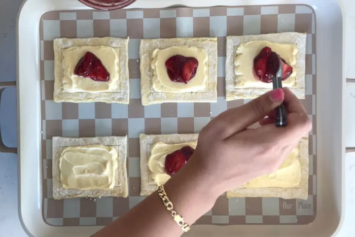 berry and cheese danishes