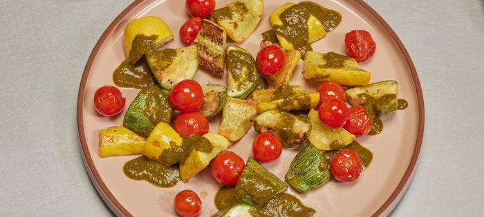 Roasted Summer Squash with Chimichurri