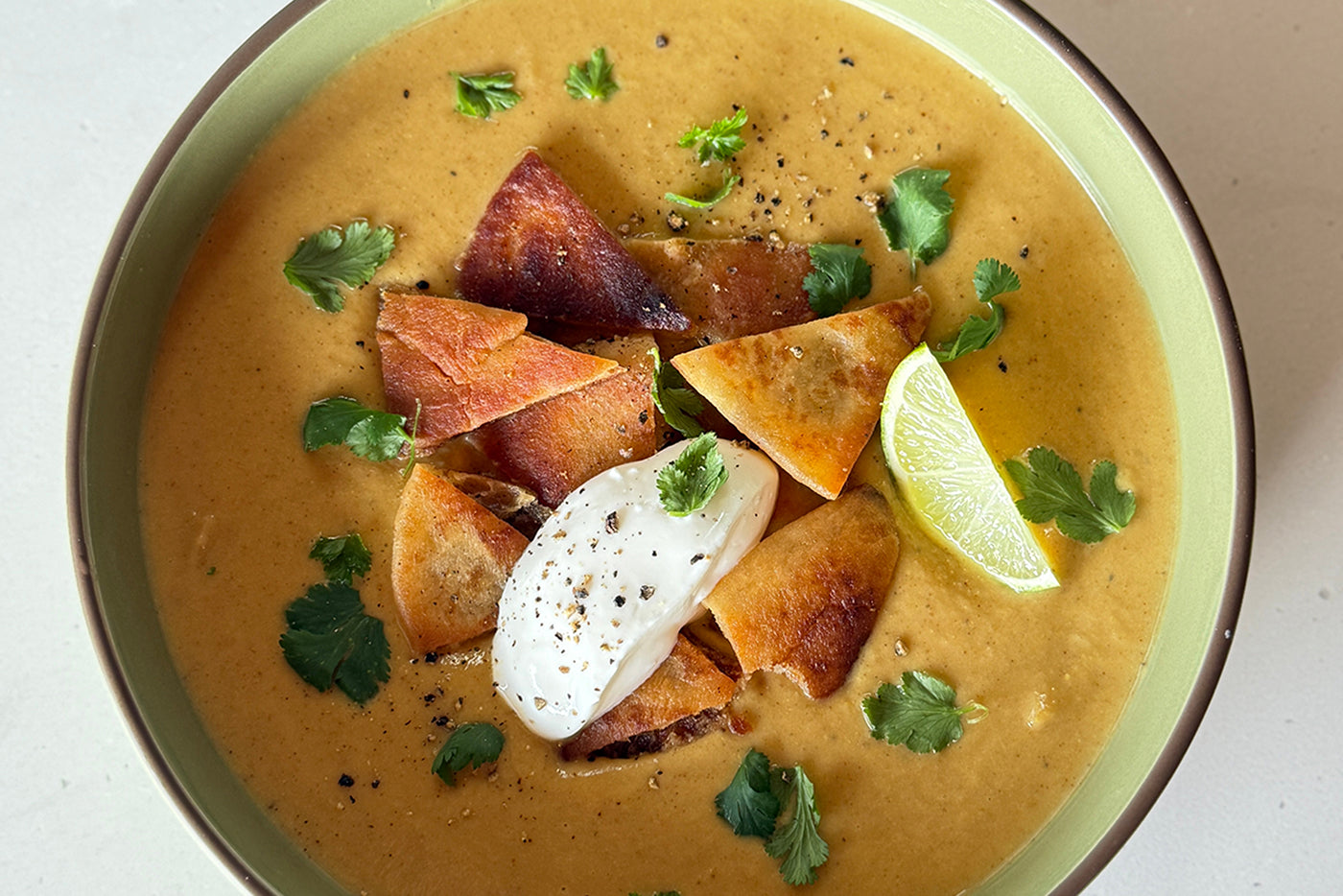 Curried Cauliflower Soup with Naan Croutons | Our Place Blog