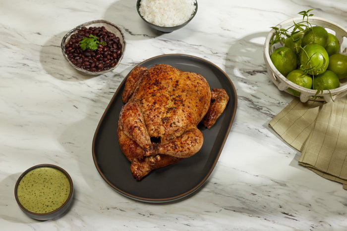 Peruvian Roasted Chicken with Aji Verde