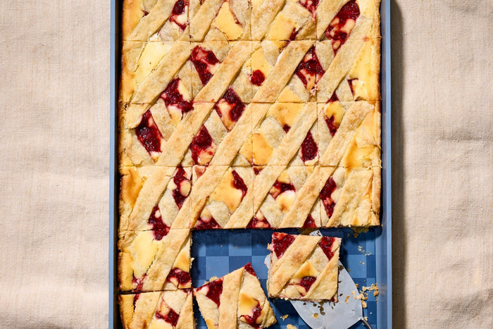 Strawberry Cream Cheese Slab Pie