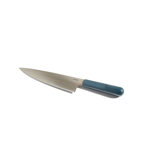 chefs knife  - blue salt - view 1