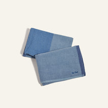 double dish towels - blue salt - view 1