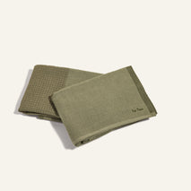 double dish towels - sage - view 1