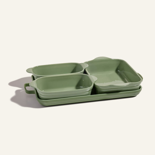 Green bakeware set