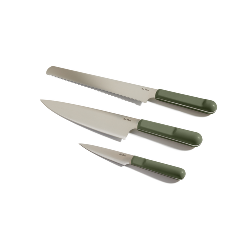 knife trio - sage - view 1