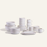 White Plates Bowls Serving Platters Serving Bowls Night and Day Mugs bundle