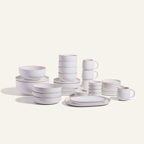 White Plates Bowls Serving Platters Serving Bowls Night and Day Mugs bundle