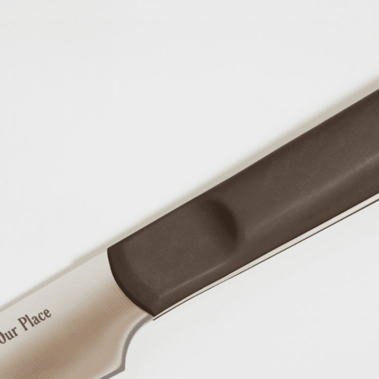 black precise paring knife handle