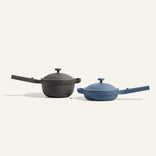 Blue Mini Always Pan and black Mini Perfect Pot bundle