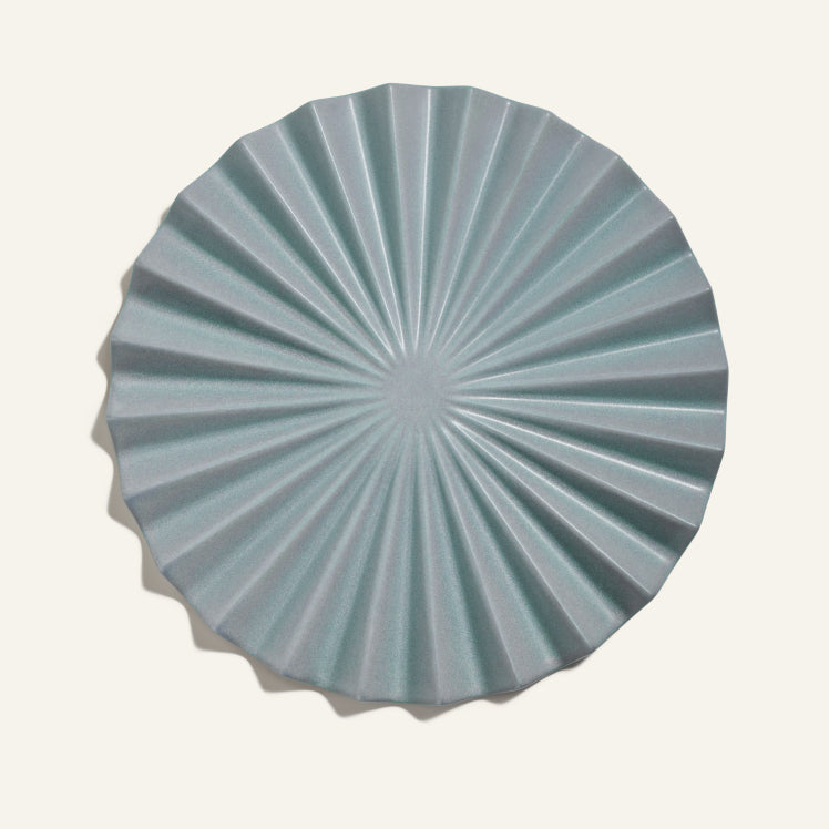 blue pleat trivet