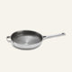 Titanium Always Pan Pro 26 cm stainless steel frying pan with a textured interior, a long handle, and a helper handle.