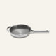 Titanium Always Pan Pro 20 cm stainless steel frying pan with a textured interior and a long handle.