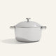 A Titanium Perfect Pot Pro 7 L, a large, round metal cooking pot with two side handles and a matching lid with a knob handle.