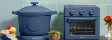 blue salt dream cooker and wonder oven on counter