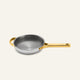 Titanium Always Pan Pro 20 cm stainless steel frying pan with a textured interior and gold-colored handles.