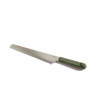 green serrated knife