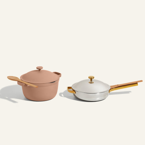 Titanium & Ceramic Cookware Duo-Gold/Spice