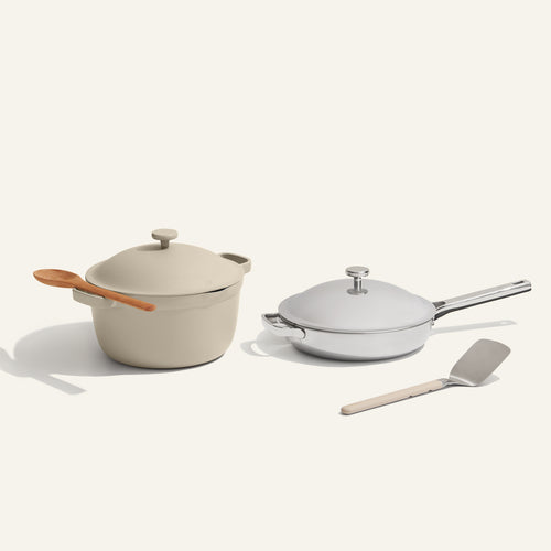 Titanium & Ceramic Cookware Duo-Chrome/Steam