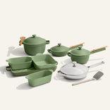 Titanium Always Pan Pro, Green Perfect Pot, Mini Perfect Pot, Mini Always Pan Bakeware Set