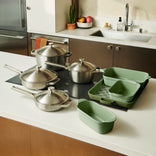 Titanium Pro Cookware + Bakeware Set-Brushed/Char-hover