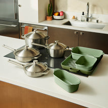 Titanium Pro Cookware + Bakeware Set-Brushed/Char-hover