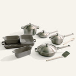 Titanium Pro Cookware + Bakeware Set-Brushed/Char