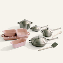 Titanium Pro Cookware + Bakeware Set-Brushed/Spice