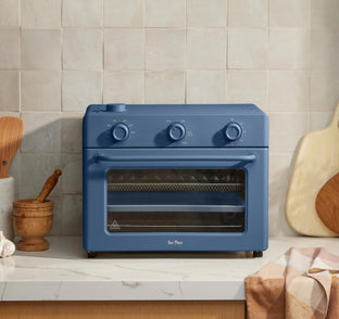 blue large wonder oven on counter