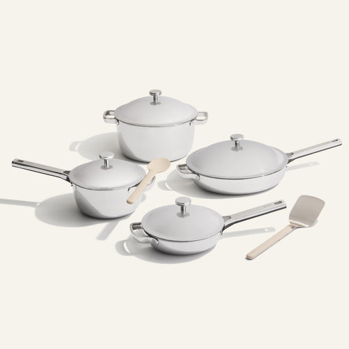 VIP Titanium Pro Complete Cookware Set-Chrome