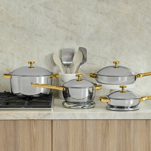 VIP Titanium Pro Complete Cookware Set-Chrome-hover