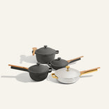 Titanium & Ceramic Cookware Set-Gold/Char