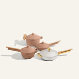 Titanium & Ceramic Cookware Set-Gold/Spice