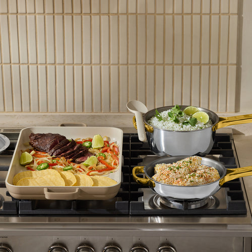 VIP Titanium Pro Complete Cookware + Bakeware Set-Chrome/Char-hover