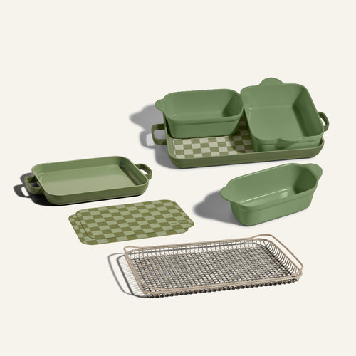 green ultimate bakeware set