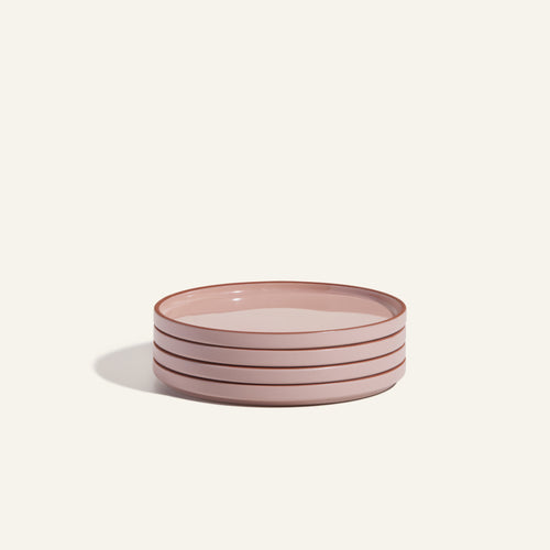 pink salad plates