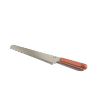 pink serrated knife