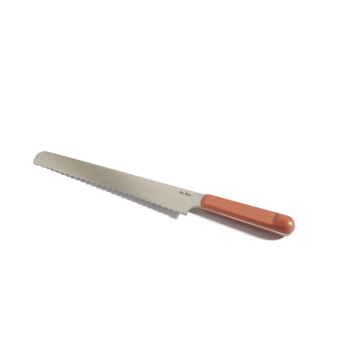 pink serrated knife